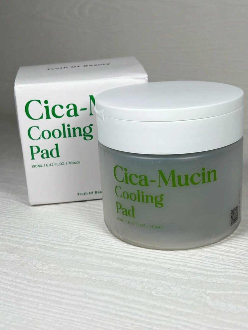 Korean Skincare Cica-Mucin Cooling Toner Pads